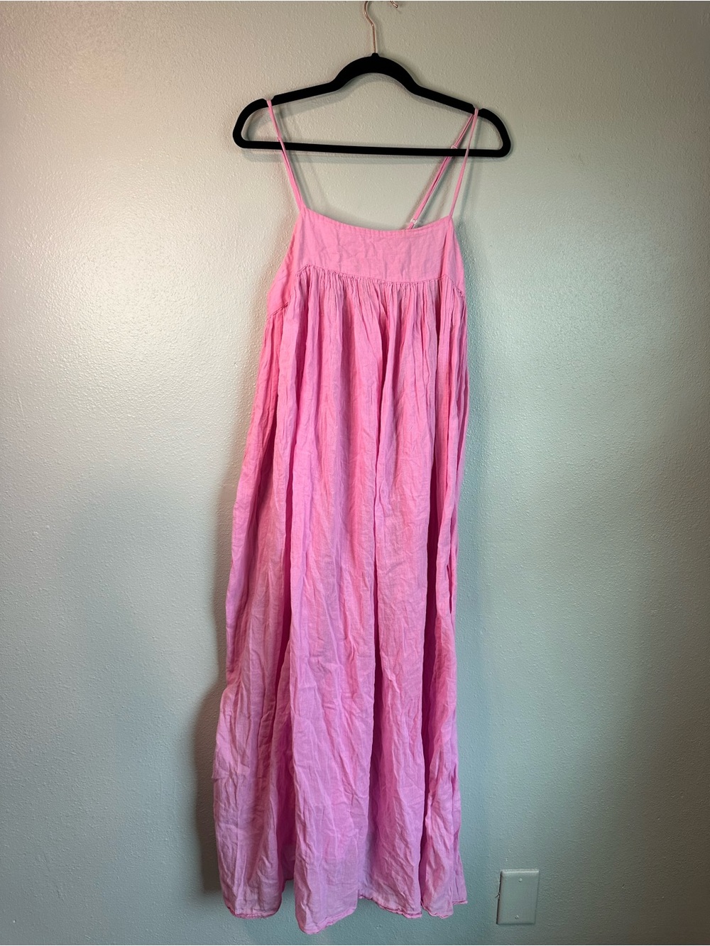 Intimately Free People "On My Own" Maxi Slip Dress Pink